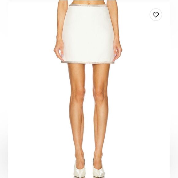 NWT Veronica Beard OHEMIA SKIRT Ivory Size 10 Revolve - Picture 3 of 13